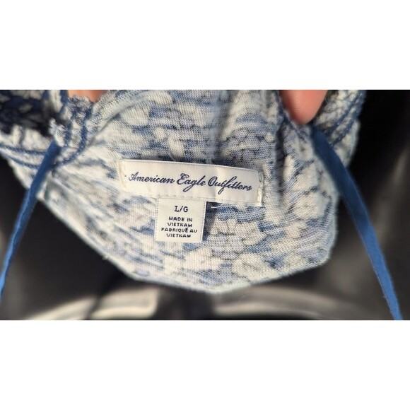 American Eagle Tank Top Womens Size Large Boho Floral Cottagecore Romantic Flowy - Picture 3 of 5